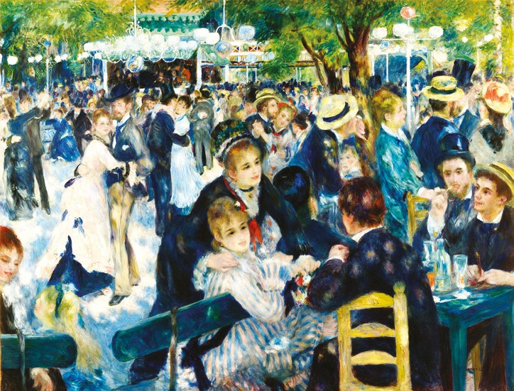 Bal au mulin de la galette by Pierre-Auguste Renoir